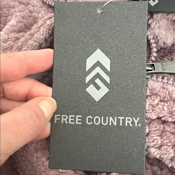 Free Country Women's Mauve purple lavender Teddy fleece Jacket small NWT - Picture 7 of 7